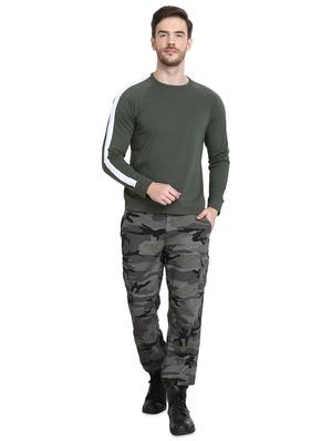 olive green taped raglan t-shirt - 16917343 - Standard Image - 4