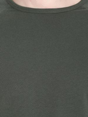 olive green taped raglan t-shirt - 16917343 - Standard Image - 5