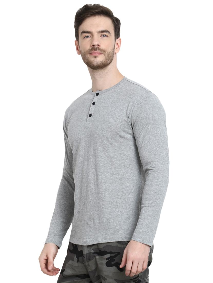 grey solid t-shirt - 16917345 - Zoom Image - 2