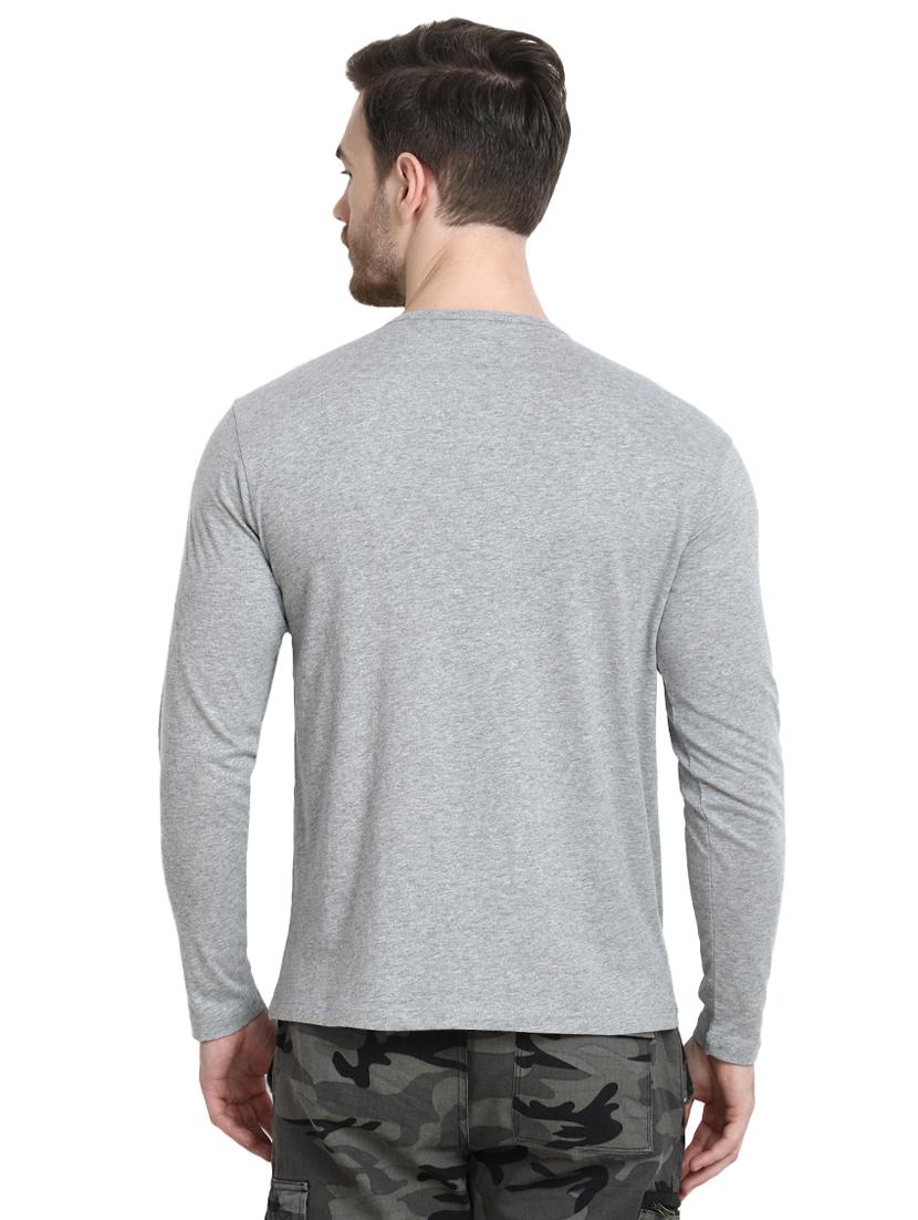 grey solid t-shirt - 16917345 - Zoom Image - 3