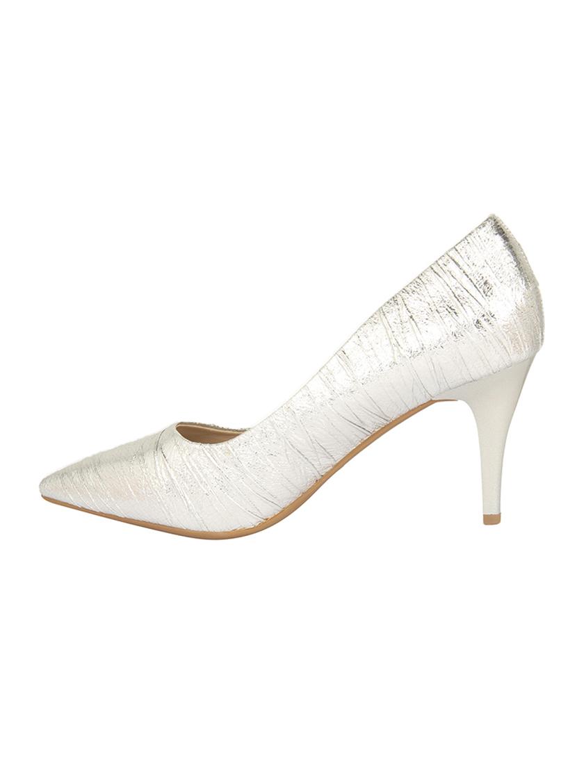silver slip on pumps - 16918111 - Zoom Image - 3