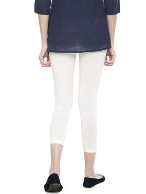 white viscose leggings - 16918280 - Standard Image - 3