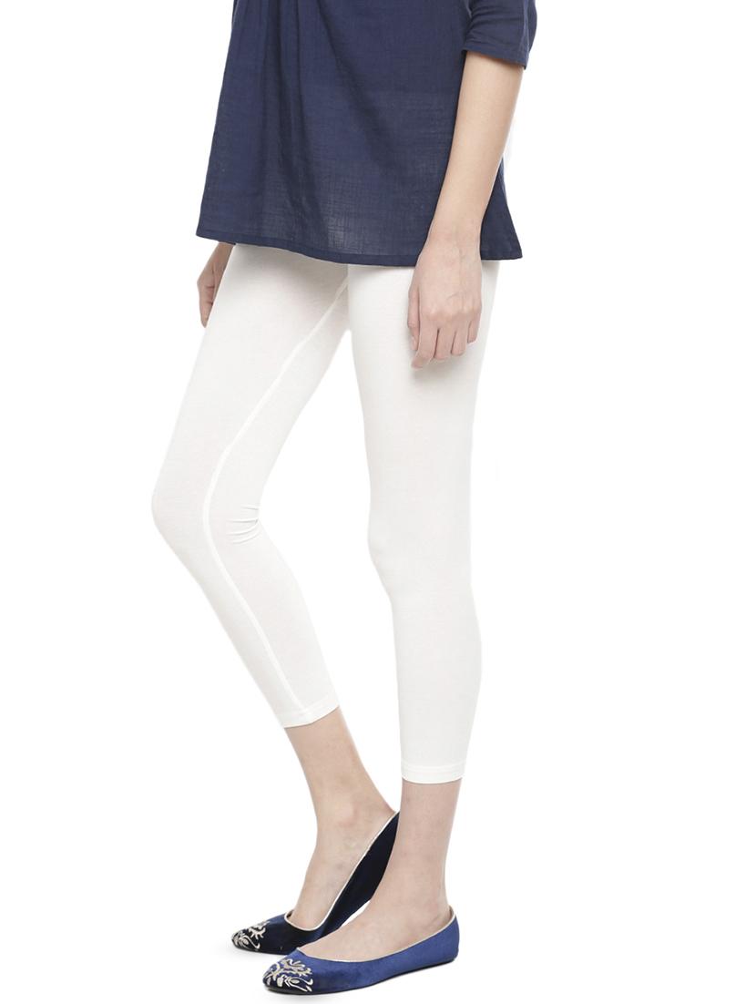 white viscose leggings - 16918280 - Zoom Image - 2