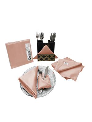 cotton coral/orange dinner napkins - 16918488 - Standard Image - 2