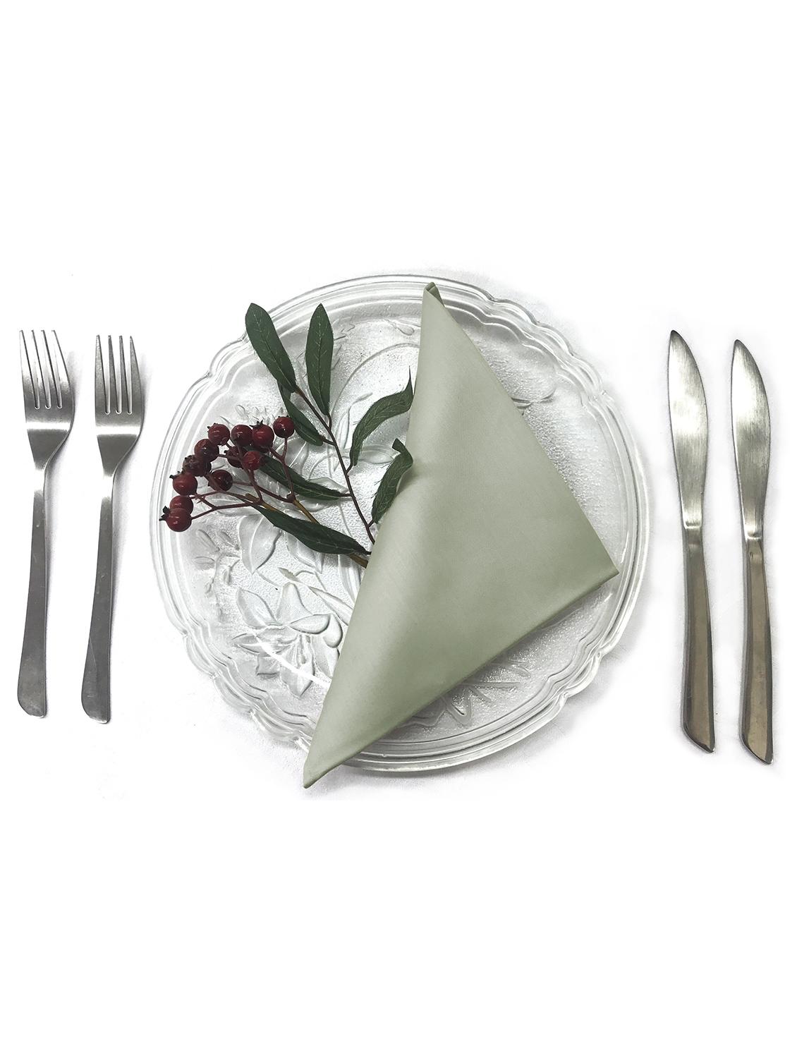 cotton light sage dinner napkins - 16918491 - Zoom Image - 3