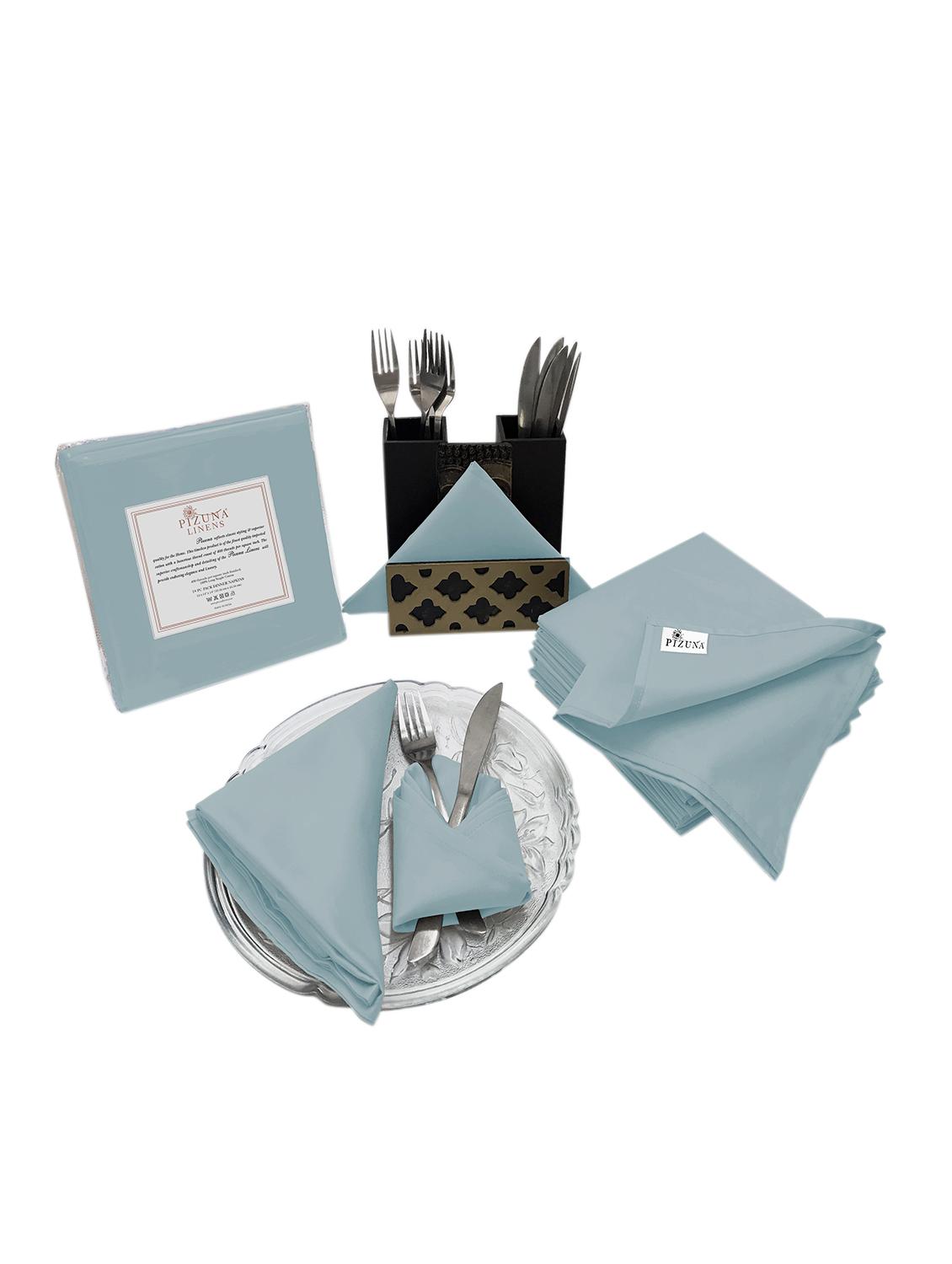 cotton blue stone small dinner napkins - 16918532 - Zoom Image - 2