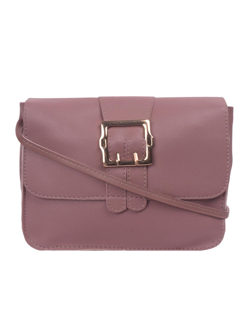 purple leatherette (pu) regular sling bag - 16919001 - Zoom Image - 1