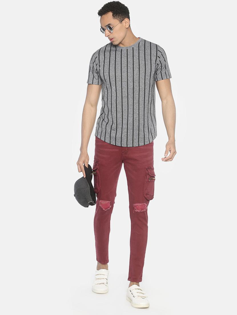 grey striped t-shirt - 16919068 - Zoom Image - 4