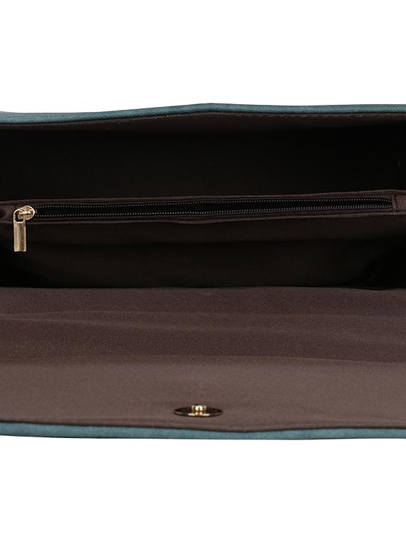 green leatherette (pu) regular sling bag - 16919125 - Zoom Image - 3