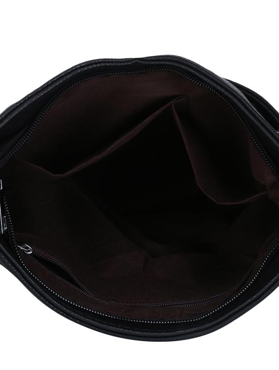 black leatherette (pu) regular sling bag - 16919128 - Zoom Image - 3