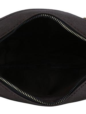 brown leatherette (pu) regular sling bag - 16919143 - Standard Image - 3