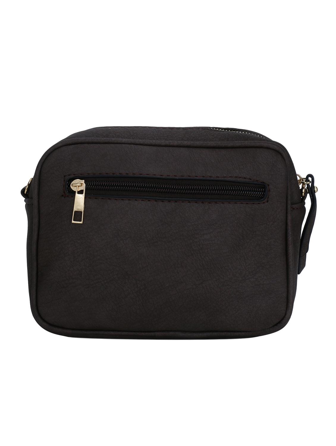 brown leatherette (pu) regular sling bag - 16919143 - Zoom Image - 2