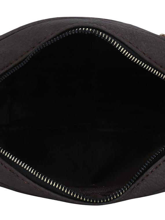 brown leatherette (pu) regular sling bag - 16919143 - Zoom Image - 3