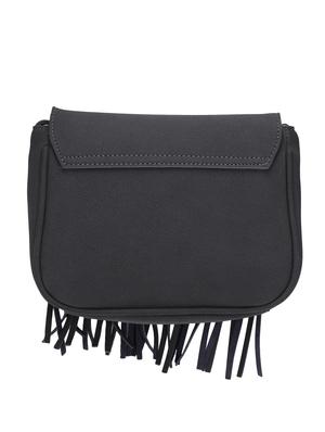 grey leatherette (pu) regular sling bag - 16919151 - Standard Image - 2