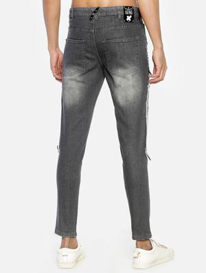 grey patched ripped denim jeans - 16919170 - Standard Image - 3