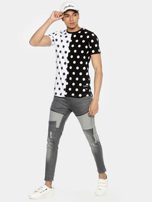 grey patched ripped denim jeans - 16919170 - Standard Image - 4