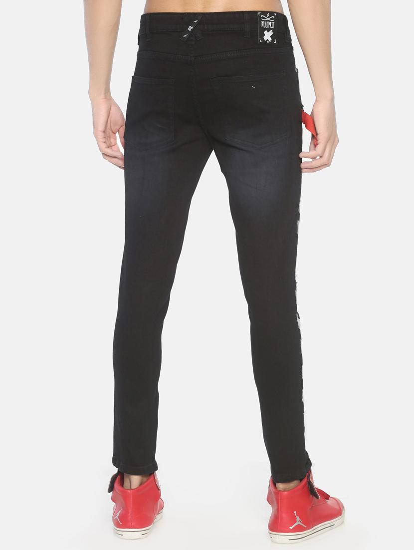 black light washed printed denim jeans - 16919173 - Zoom Image - 3