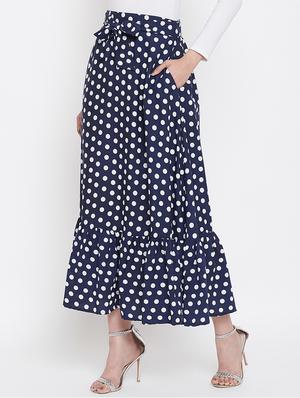 tie front polka dot flared skirt - 16919573 - Standard Image - 2