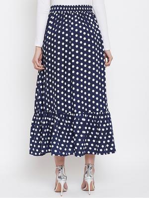 tie front polka dot flared skirt - 16919573 - Standard Image - 3