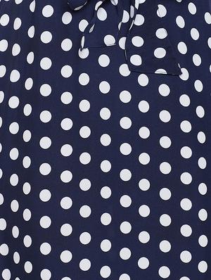 tie front polka dot flared skirt - 16919573 - Standard Image - 5