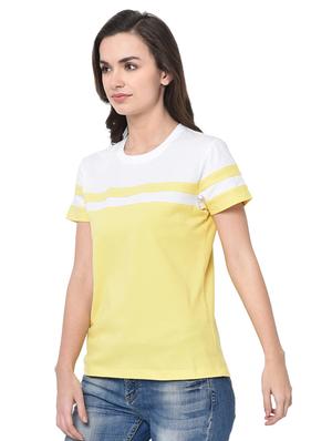 color block round neck tee - 16919686 - Standard Image - 2