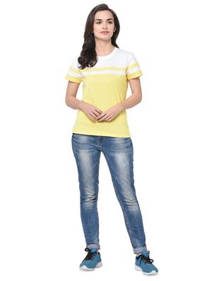 color block round neck tee - 16919686 - Standard Image - 4