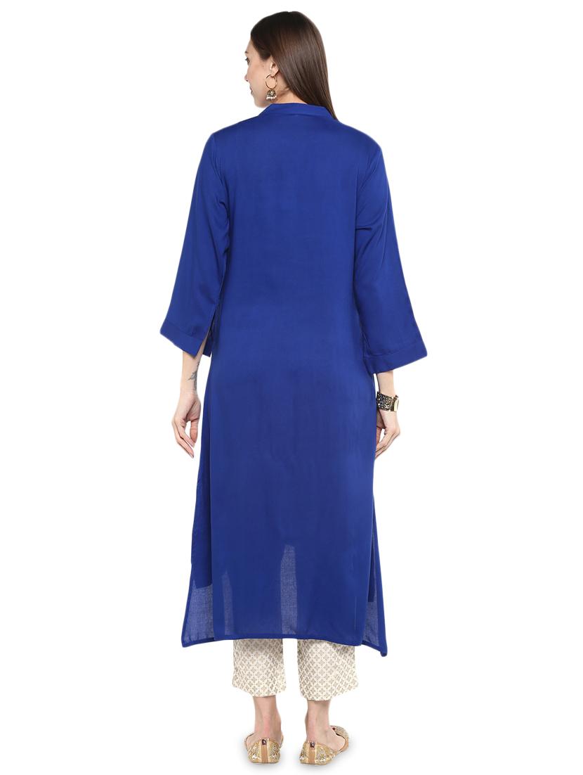 solid kurta pant set - 16919889 - Zoom Image - 2
