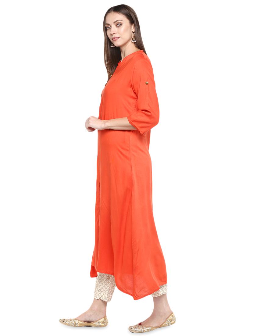 solid kurta pant set - 16919891 - Zoom Image - 2