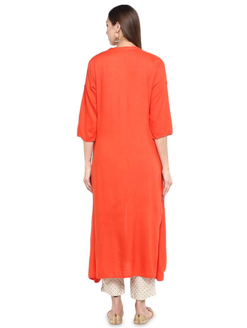 solid kurta pant set - 16919891 - Zoom Image - 3