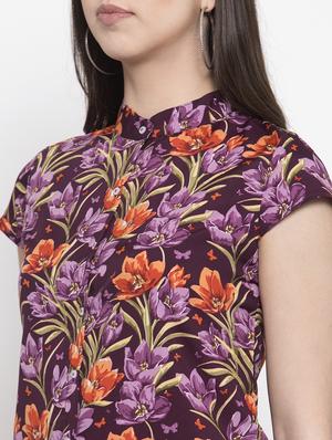 high-low printed top - 16919909 - Standard Image - 5