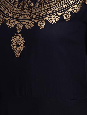 gold print flared kurta - 16919959 - Standard Image - 6