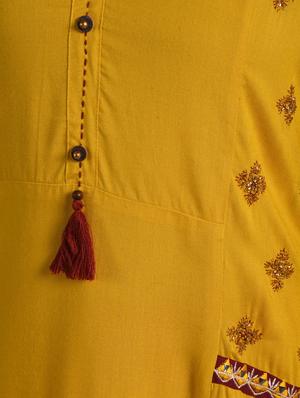 embroidered straight kurta - 16919964 - Standard Image - 5