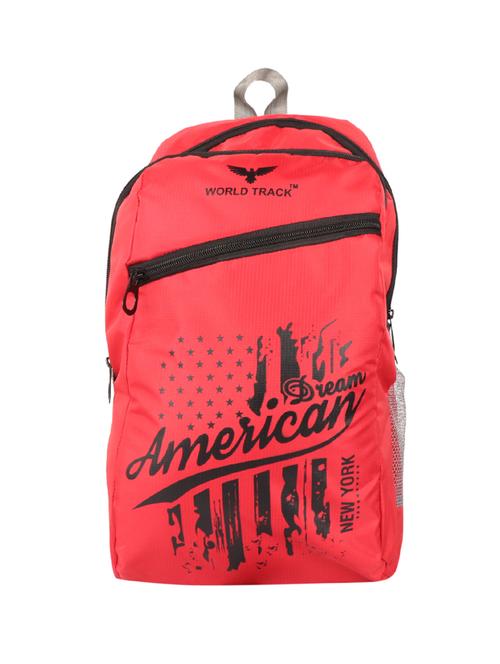 salmon polyester backpack - 16920477 - Very Small Image - 1