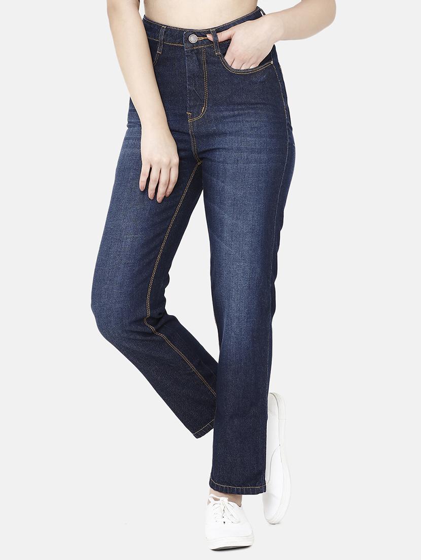 high rise stone washed jeans - 16920551 - Zoom Image - 1