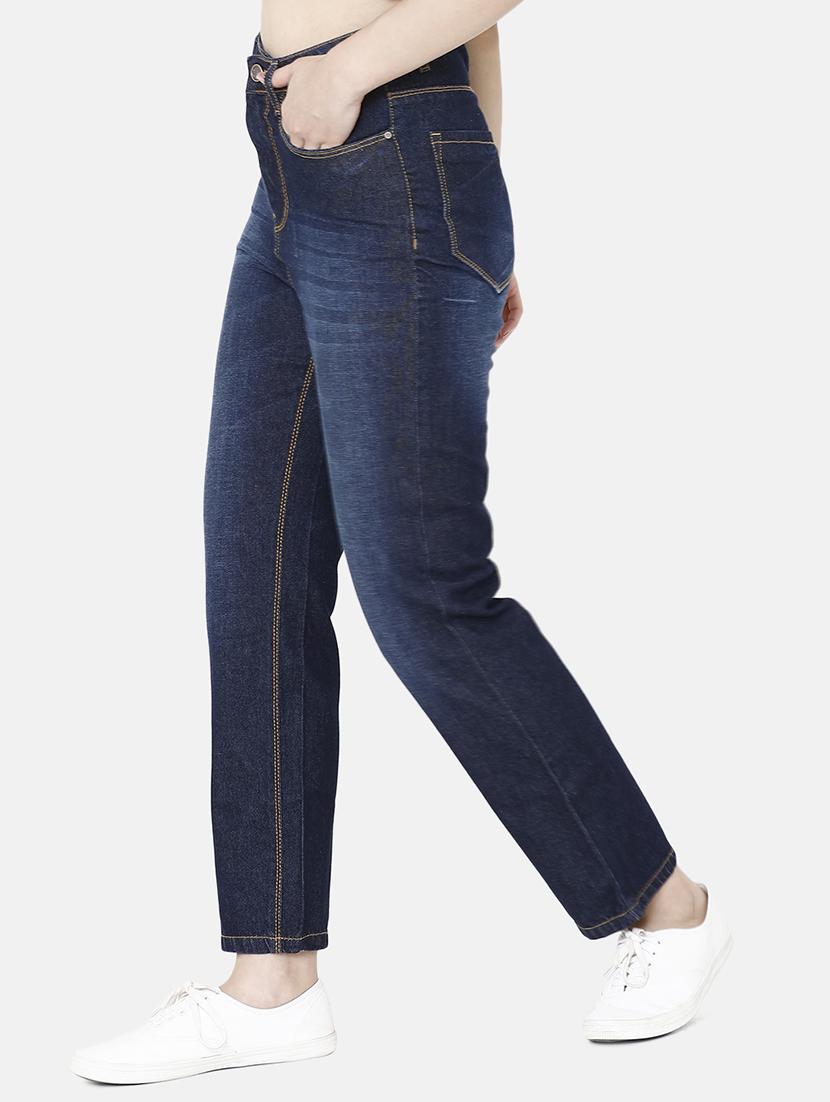 high rise stone washed jeans - 16920551 - Zoom Image - 2