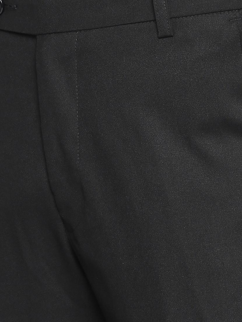 black solid flat front formal trouser - 16920612 - Zoom Image - 5