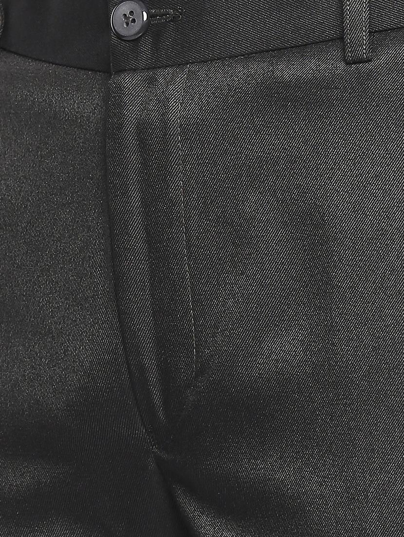 black solid flat front formal trouser - 16920632 - Zoom Image - 5