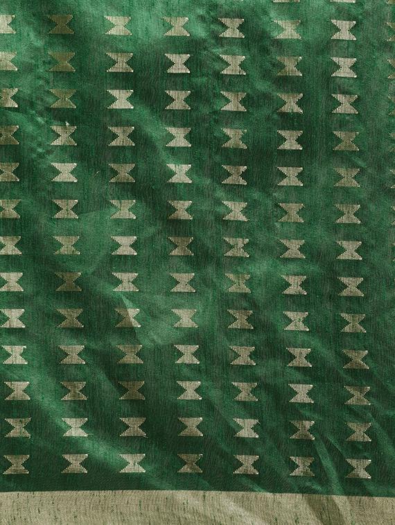 self design kasavu saree with blouse - 16920691 - Zoom Image - 5