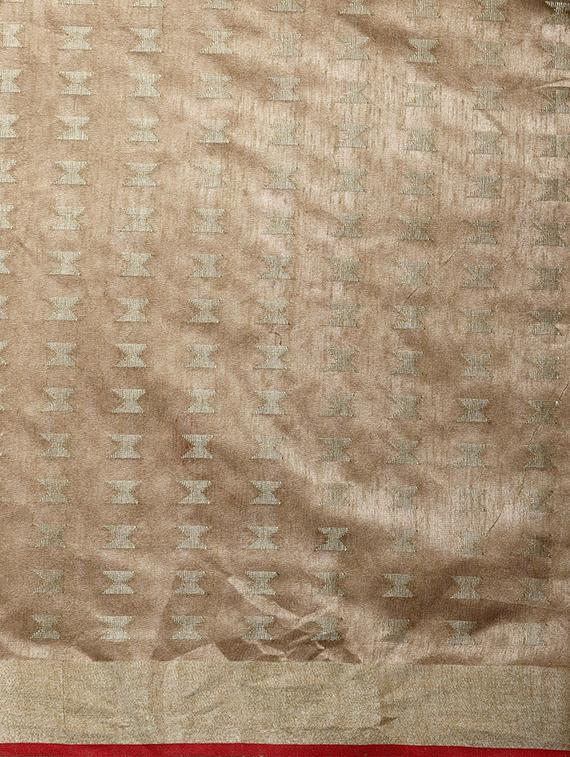 self design kasavu saree with blouse - 16920695 - Zoom Image - 5