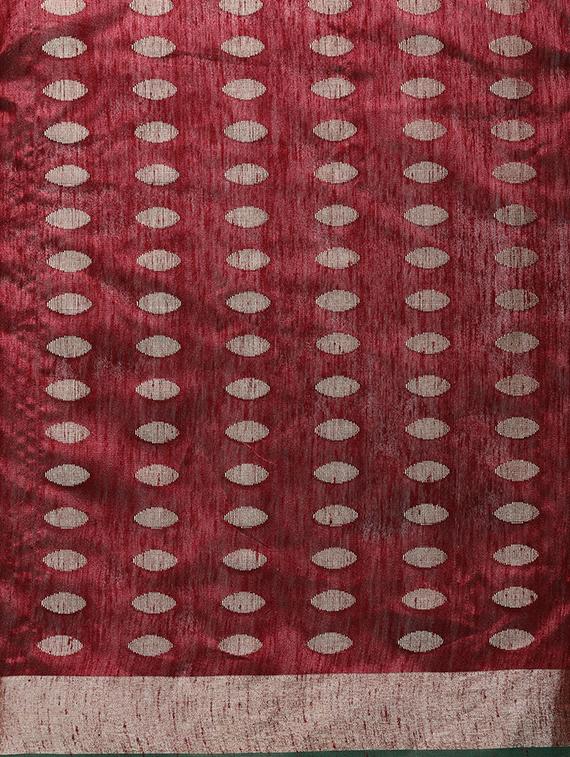 self design kasavu saree with blouse - 16920698 - Zoom Image - 4