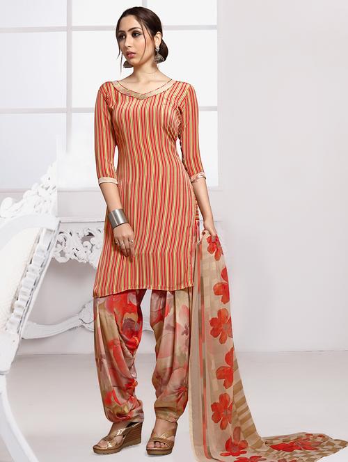 printed patiyala suits unstitched suit - 16920799 - Standard Image - 1