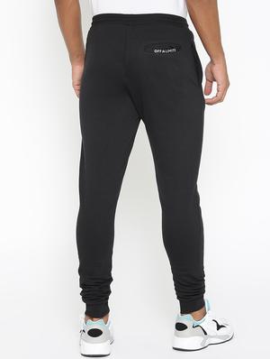 black solid joggers - 16920872 - Standard Image - 3