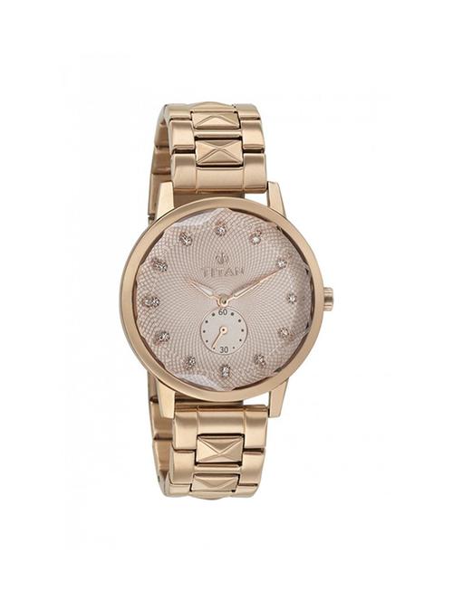 titan analog rose gold dial women's watch - 95037wm01j - 16920960 - Very Small Image - 1