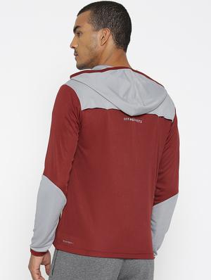 red color block casual jacket - 16921090 - Standard Image - 3