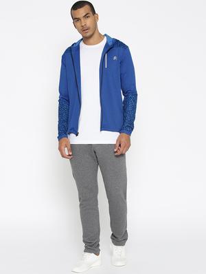 blue camouflage print casual jacket - 16921091 - Standard Image - 4