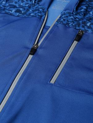 blue camouflage print casual jacket - 16921091 - Standard Image - 5