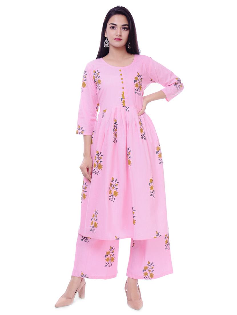 floral kurta palazzo set - 16921194 - Zoom Image - 1