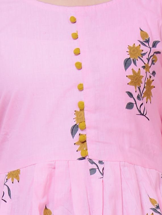 floral kurta palazzo set - 16921194 - Zoom Image - 4