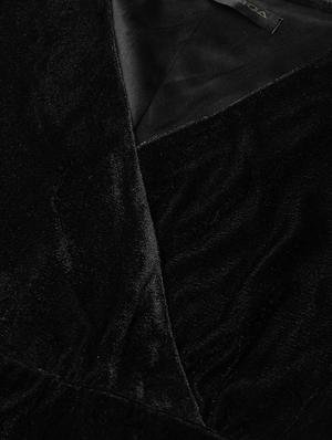 overlap detail velvet sheath dress - 16921430 - Standard Image - 5