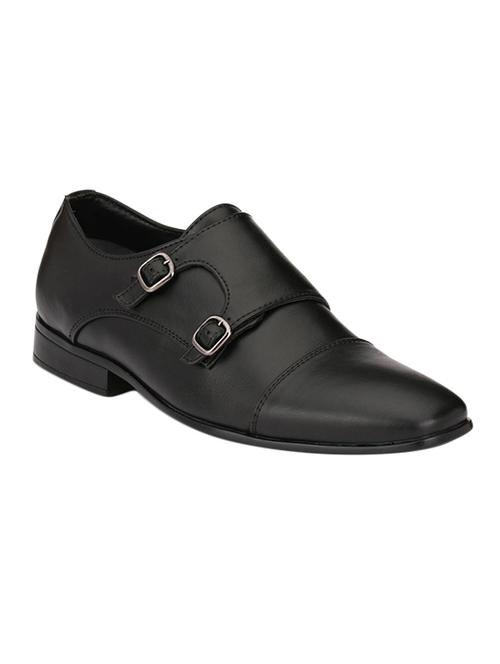 black slip on monk strap - 16921690 - Very Small Image - 1